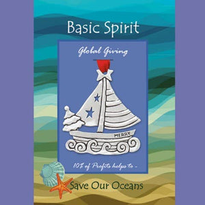 Salilboat Save Our Oceans Global Giving Ornament