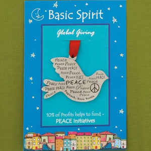 Word Dove Peace Initiatives Global Giving Ornament