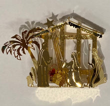 Load image into Gallery viewer, Gilded Detailed Acid Etched Christmas Tree Ornaments
