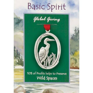 Blue Heron Wild Spaces Global Giving Ornament
