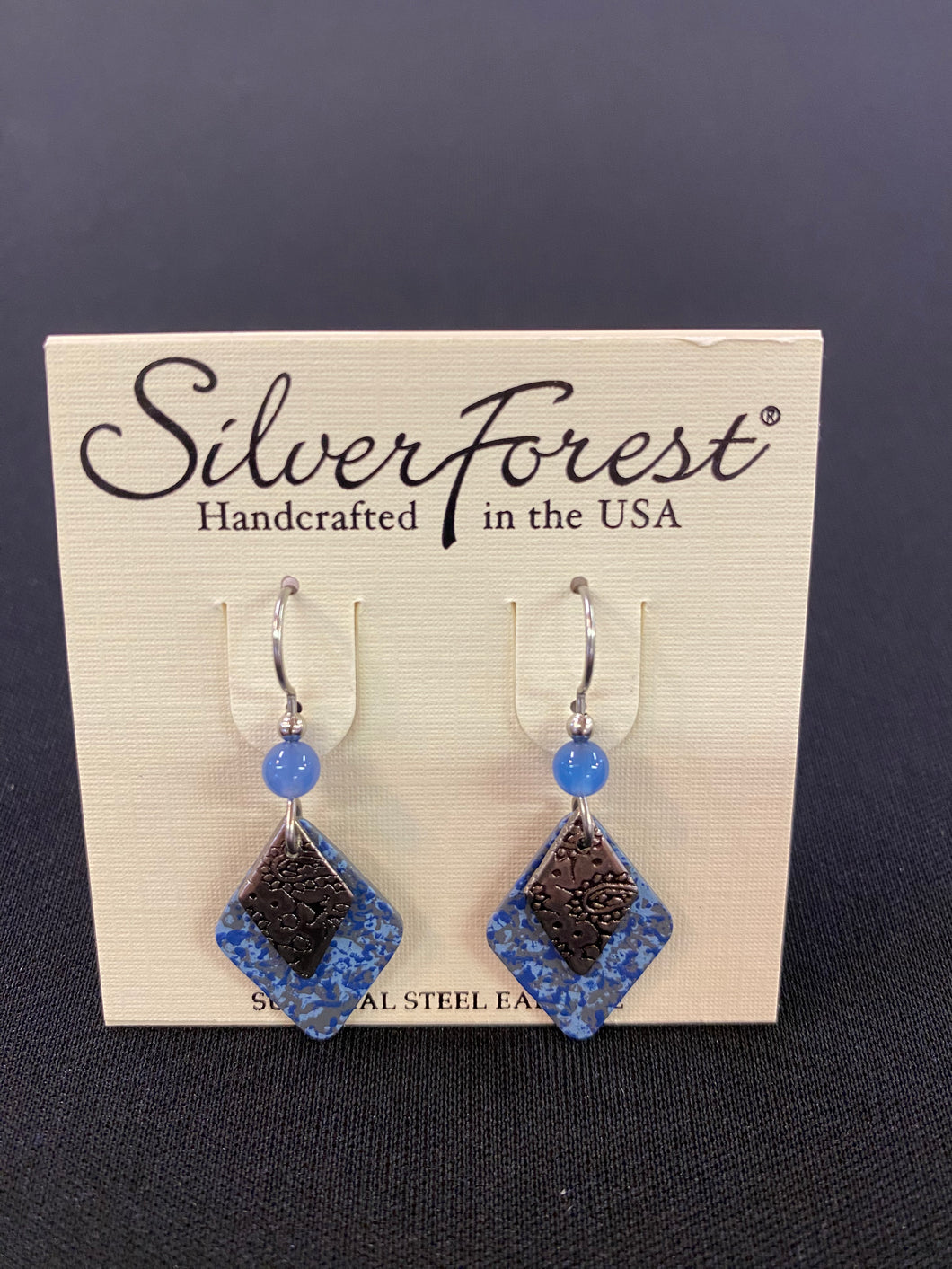 $18 Silver Forest Handcrafted Earrings
