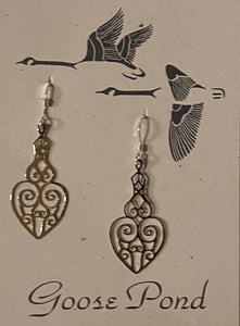 Goose Pond Assorted Acid Etched Silver Earrings