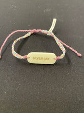 Load image into Gallery viewer, Woven bracelet with Silver Bay and coordinates bead
