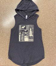 Load image into Gallery viewer, Sleeveless Hoody with Outdoor Trees
