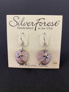 $19 Silver Forest Handcrafted Earrings
