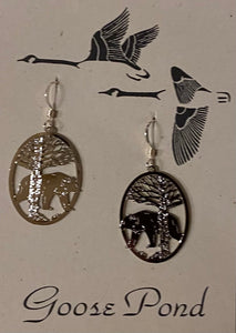 Goose Pond Assorted Acid Etched Silver Earrings