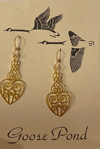 Goose Pond Assorted Acid Etched Gold Earrings